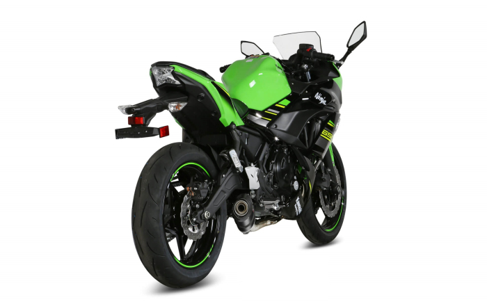 Sistem de evacuare complet 2x1 MIVV OVAL Carbon / Carbon cap for KAWASAKI Ninja 650 (2017-2023); KAWASAKI Z 650 (2017-2023) [3]