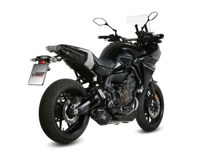 Sistem de evacuare complet 2x1 MIVV SPEED EDGE negru otel pentru YAMAHA MT-07 Tracer / Tracer 700 2016-2024, YAMAHA Tracer 7 2016-2024 [3]