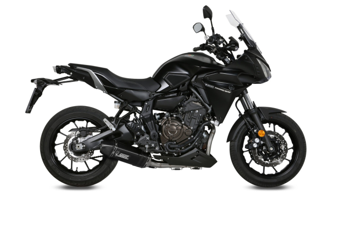 Sistem de evacuare complet 2x1 MIVV SPEED EDGE negru otel pentru YAMAHA MT-07 Tracer / Tracer 700 2016-2024, YAMAHA Tracer 7 2016-2024 [2]