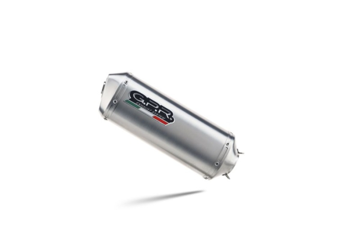 Slip-on exhaust GPR SATINOX Brushed Stainless steel including removable db killer and link pipe [2]