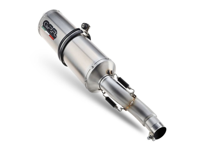 Slip-on exhaust GPR SATINOX Brushed Stainless steel including removable db killer and link pipe [5]
