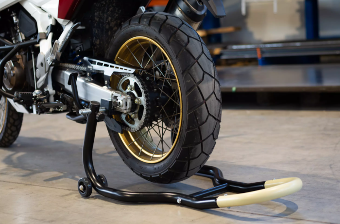 Stand suport spate pentru motocicletă - pentru bascula [7]