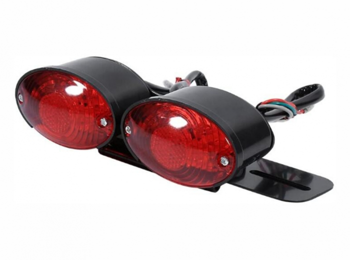 Stop dublu led cu iluminare numar moto atv [2]