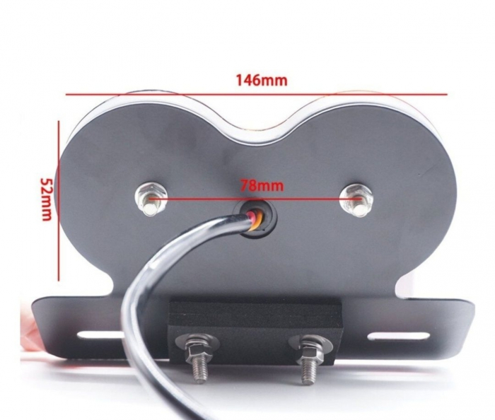 Stop dublu led poziție frana  semnale cu suport moto atv scuter motocicleta [5]