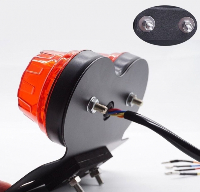 Stop dublu led poziție frana  semnale cu suport moto atv scuter motocicleta [4]