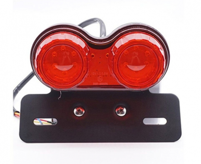 Stop dublu led poziție frana  semnale cu suport moto atv scuter motocicleta [3]