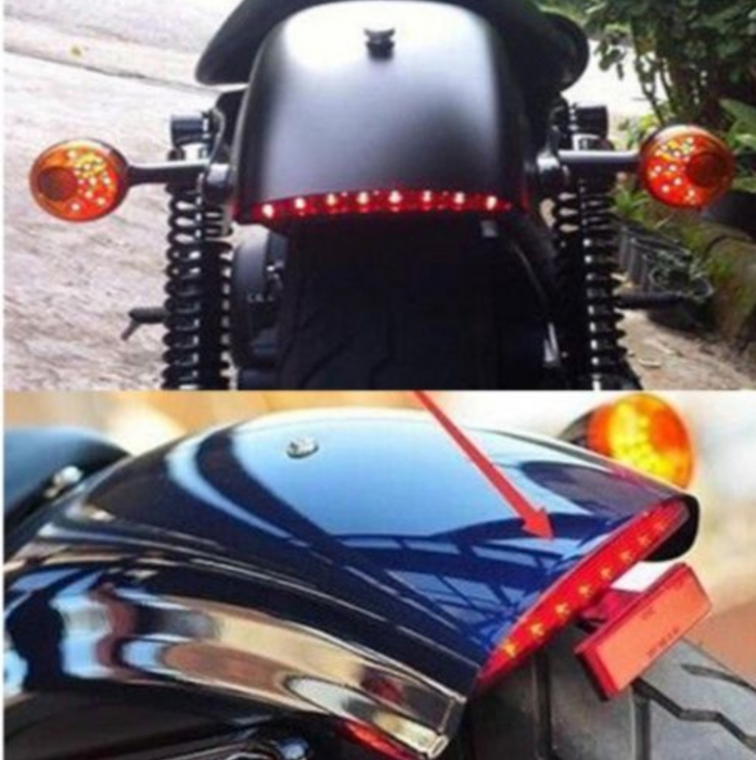 Stop led curbat moto 12v universal frana chopper custom bobber atv [6]