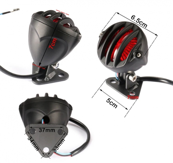 Stop moto led retro caffe racer custom chopper cruiser bobber [6]