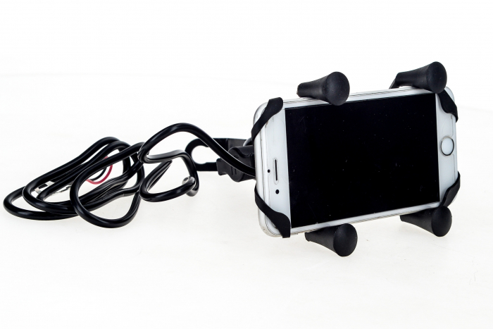 Suport moto telefon cu incarcator RAM atv scuter universal [8]