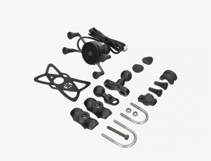 Suport moto telefon cu încărcător universal RAM scuter atv [5]