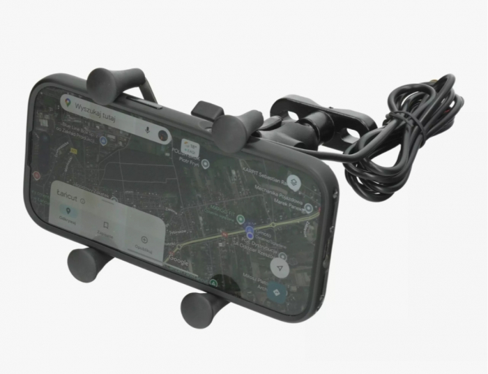 Suport moto telefon cu încărcător universal RAM scuter atv [4]