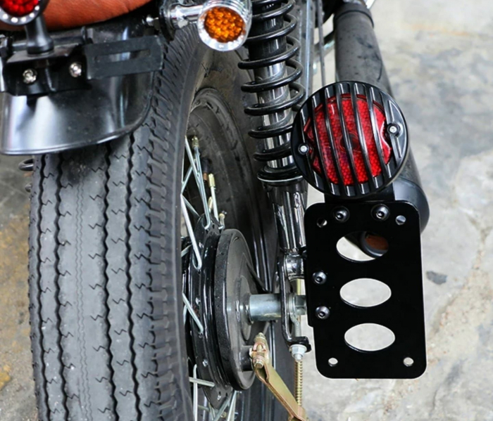 Suport număr stop moto custom chopper cafe racer bobber harley [5]