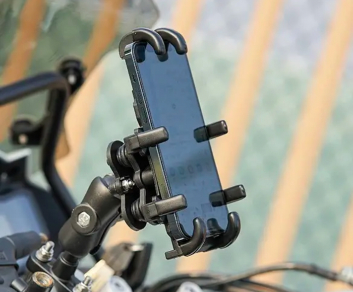 Suport telefon cu amortizor vibrații moto / atv [4]