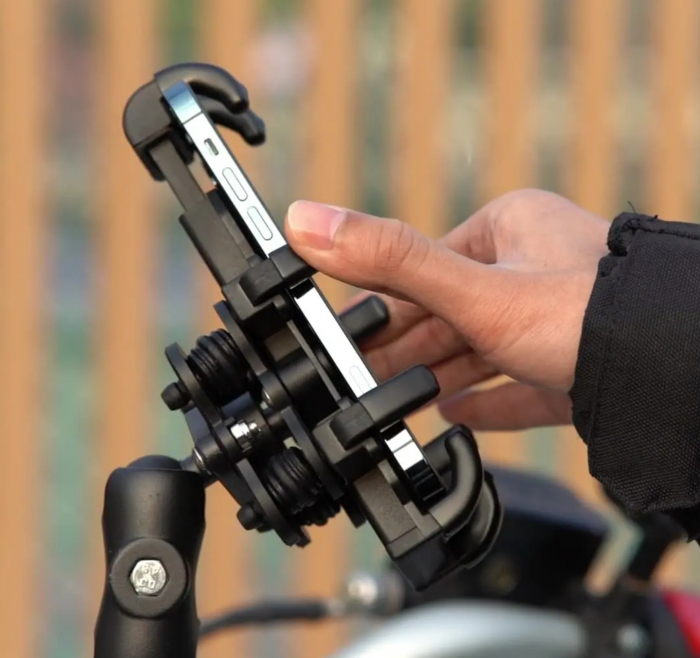 Suport telefon cu amortizor vibrații moto / atv [7]