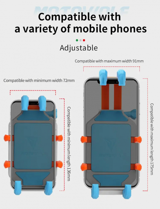 Suport telefon wireless usb moto ATV antivibratii [8]