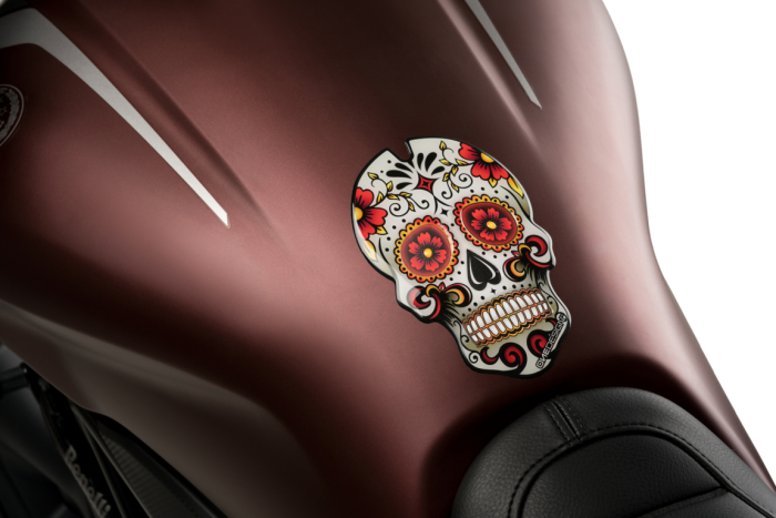 Tank pad PUIG SKULL Rosu [2]