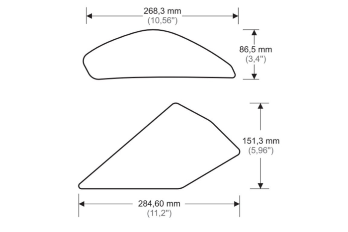 Tank side protectors PUIG ANTI-SLIP Negru [3]