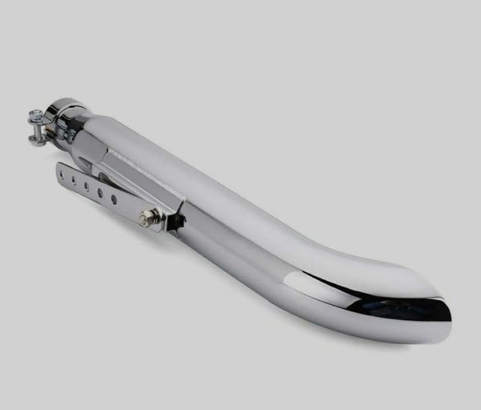 Toba evacuare moto cotit inox crom chopper custom bobber tobe sport [2]