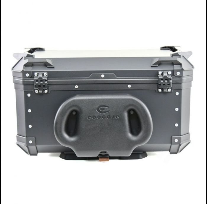 Top case Coocase 65L aluminiu cu spătar ajustabil cutie moto [5]