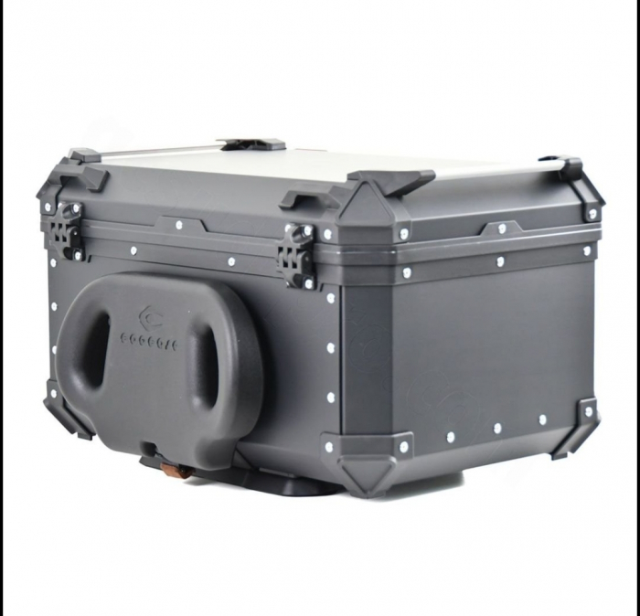 Top case Coocase 65L aluminiu cu spătar ajustabil cutie moto [4]