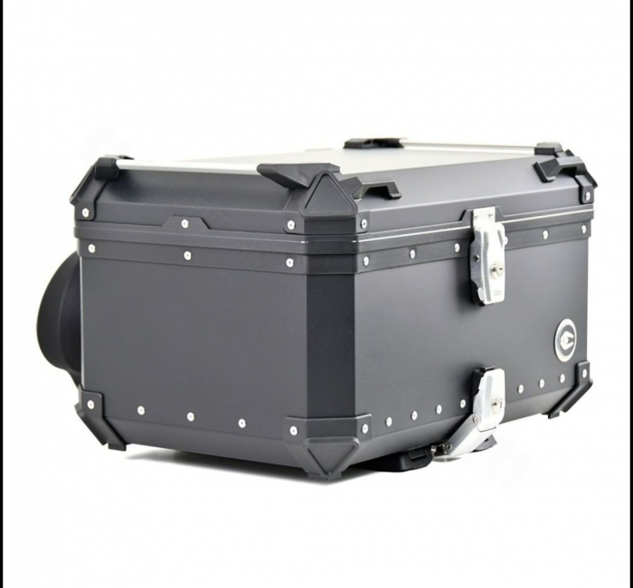Top case Coocase 65L aluminiu cu spătar ajustabil cutie moto [2]