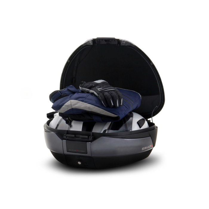 Top case cu capac colorat SHAD SH48 Carbon with PREMIUM SMART lock [6]