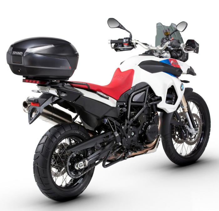 Top case Shad SH48 Titanium / Gray  cu spătar cutie valiza moto [8]