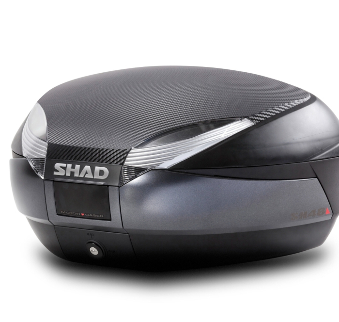 Top case Shad SH48 Titanium / Gray  cutie valiza moto [8]
