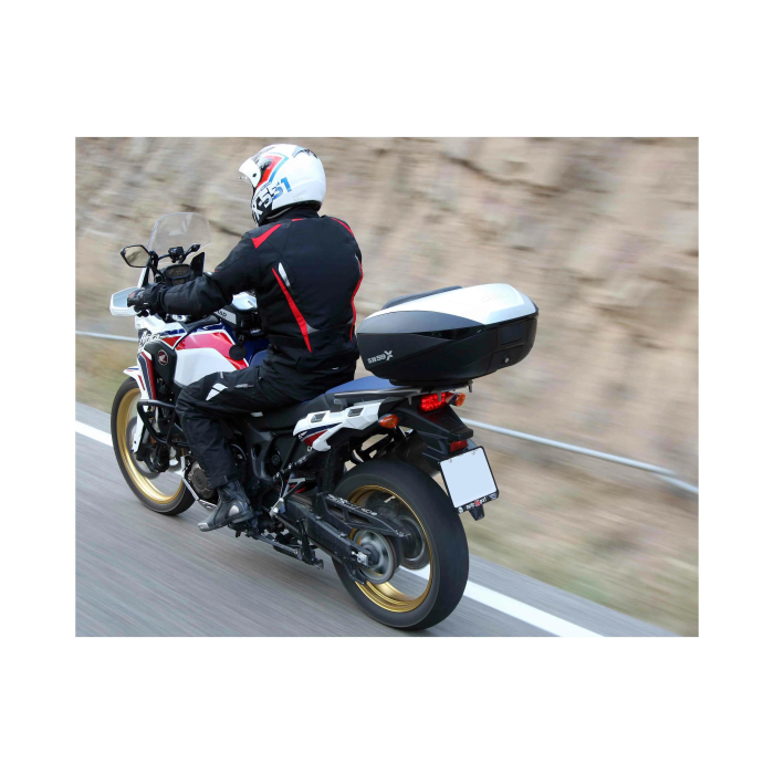 Top case SHAD SH59X D0B59200 negru cu capac de aluminiu (expandable concept) with PREMIUM SMART lock [9]