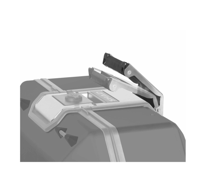 Top case Shad TR37 Terra  Negru cutie centrala aluminiu moto [6]
