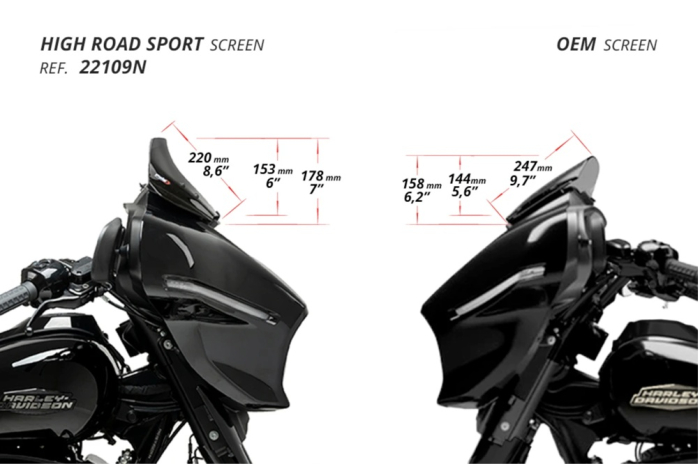 Windscreen PUIG HIGH-ROAD SPORT smoke [6]
