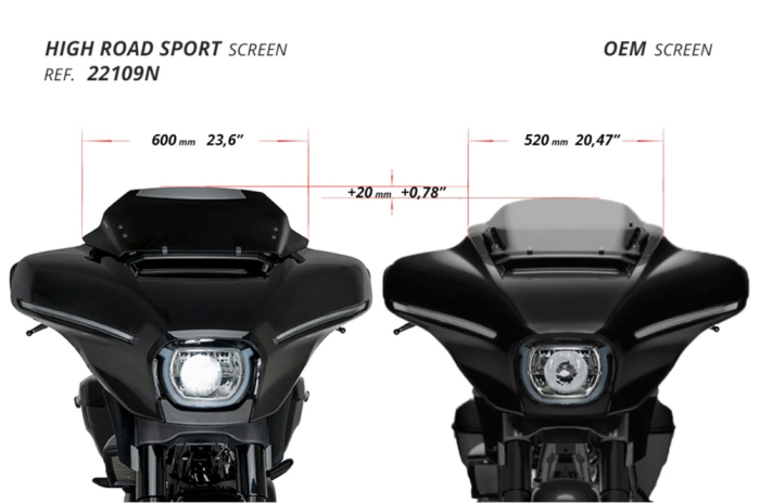 Windscreen PUIG HIGH-ROAD SPORT smoke [5]