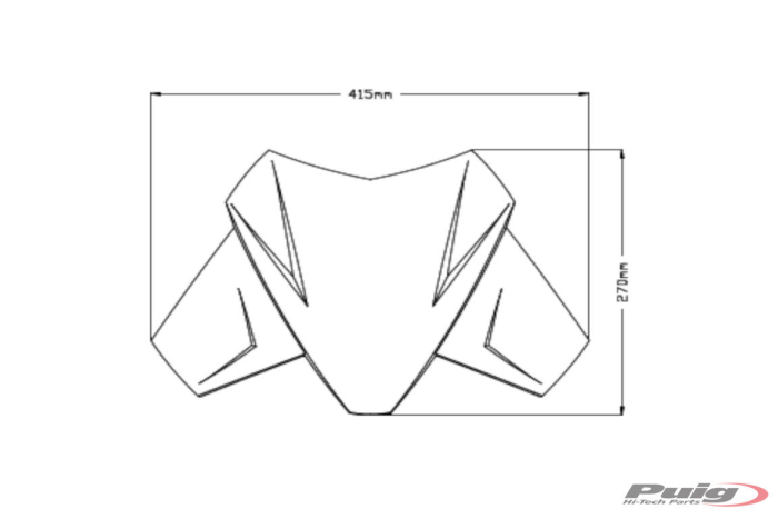 Windscreen PUIG SPORT smoke [2]