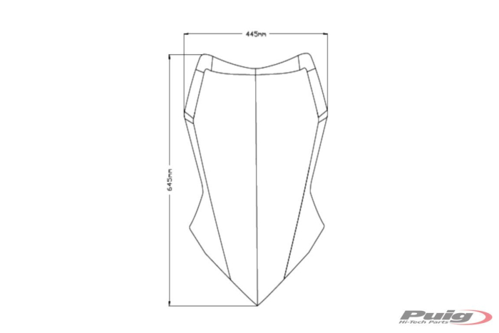 Windscreen PUIG TOURING smoke [2]
