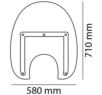 Windshield PUIG AMERICA III transparent [2]