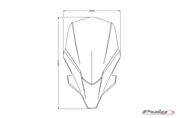 Windshield PUIG NEW. GEN TOURING 20619F dark smoke [3]