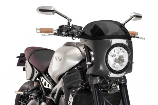 Windshield PUIG SEMI-FAIRING matt black dark smoke [2]