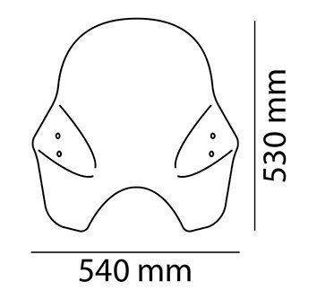 Windshield PUIG TOURING I transparent universal [2]