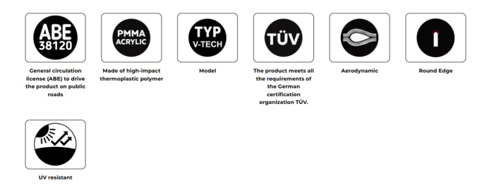 Windshield PUIG V-TECH LINE TOURING 22544W transparent [3]