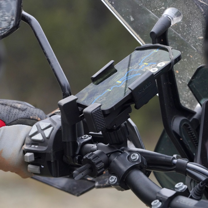 X-frame SHAD X0SG00H phone size up to 180x90mm (6,6andquot;) prindere pe ghidon [6]