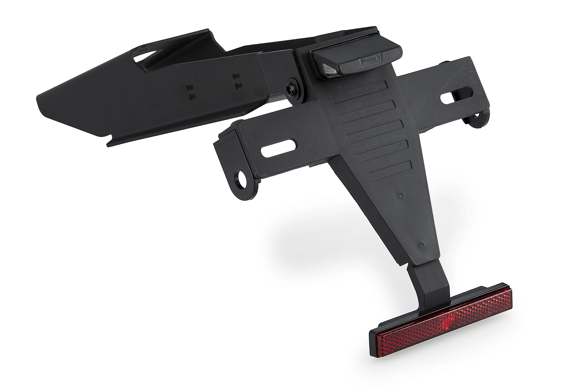 SUSPENSIE CADRU - Adjustable license support PUIG Negru