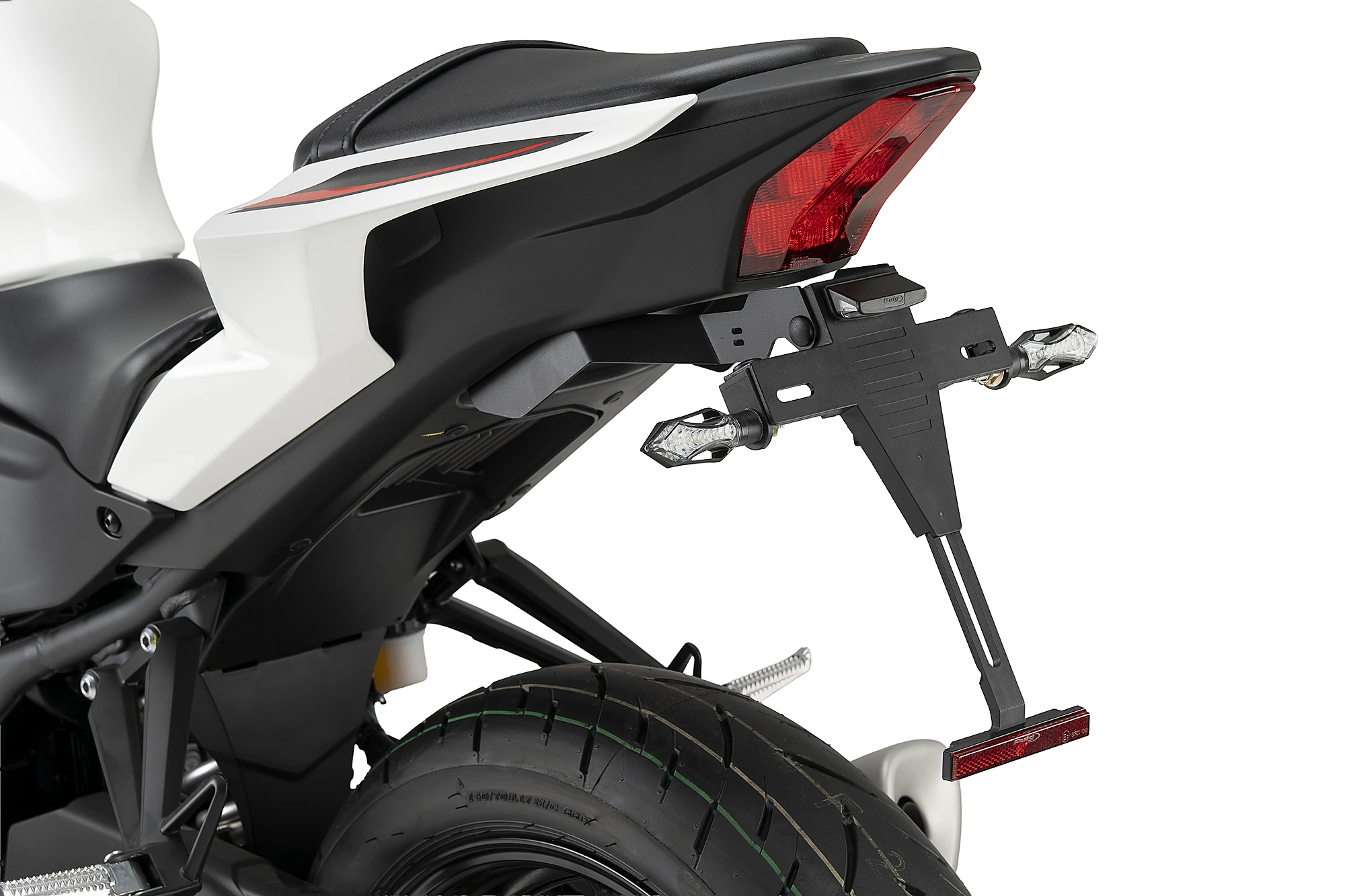 SUSPENSIE CADRU - Adjustable license support PUIG Negru