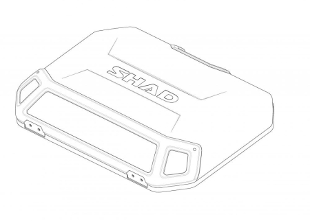 Accesorii cutii Shad - Aluminium cover SHAD Pentru cutii TERRA Negru