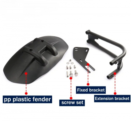 Aripa spate cu suport lateral extensie protecție noroi [4]