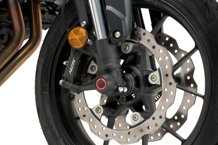 SUSPENSIE CADRU - Axle sliders PUIG PHB19 Negru without color caps, front pentru HONDA CB 750 Hornet 2023-2026
