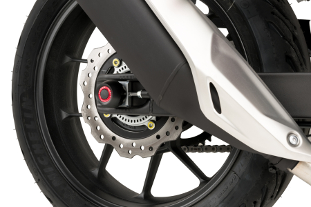 SUSPENSIE CADRU - Axle sliders PUIG PHB19 Negru without color caps, rear pentru HONDA CB 750 Hornet 2023-2026