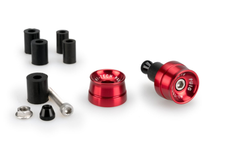 SUSPENSIE CADRU - Bar ends PUIG SPEED Rosu UNIVERSAL M6 13-18mm.