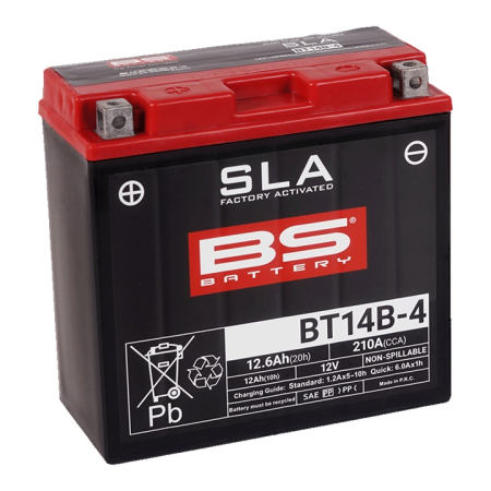 ELECTRICA & LUMINI - Baterie activata din fabrica BS-BATTERY BT14B-4 (YT14B-4) SLA