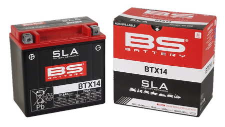 Baterie activata din fabrica BS-BATTERY BTX14 (FA) (YTX14 (FA)) SLA [2]