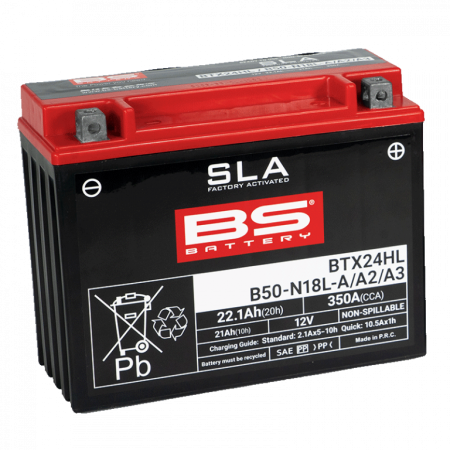 ELECTRICA & LUMINI - Baterie activata din fabrica BS-BATTERY BTX24HL (FA) (YTX24HL (FA)) SLA